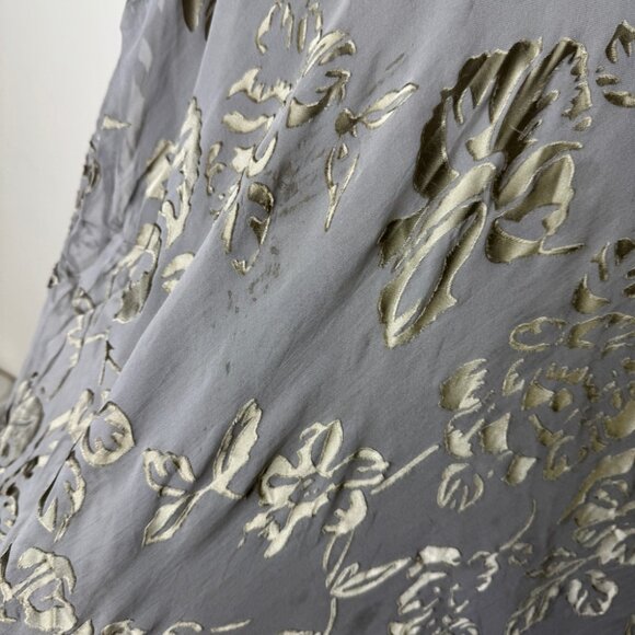 Vintage Capri by Mon Cheri Silk Velvet Burnout Y2K Evening Dress Size 22W - Picture 3 of 15